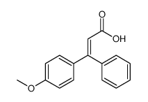 3-(4-methoxyphenyl)-3-phenylprop-2-enoic acid结构式