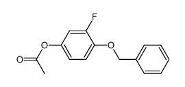 4-(benzyloxy)-3-fluorophenyl acetate Structure
