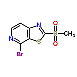 4-Bromo-2-(methylsulfonyl)[1,3]thiazolo[5,4-c]pyridine Structure