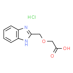 (1H-benzimidazol-2-ylmethoxy)acetic acid hydrochloride Structure