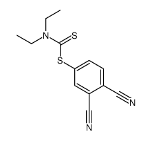 (3,4-dicyanophenyl) N,N-diethylcarbamodithioate结构式