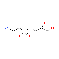 [R,(-)]-1-O-[(2-Aminoethyl)phosphonyl]-D-glycerol结构式