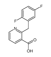 2-(2,5-difluorobenzyl)nicotinic acid结构式