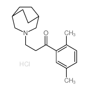 1-Propanone,3-(3-azabicyclo[3.2.2]non-3-yl)-1-(2,5-dimethylphenyl)-, hydrochloride (1:1)结构式