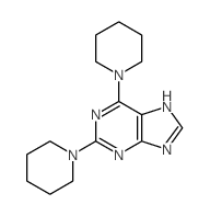 2,6-bis(1-piperidyl)-5H-purine结构式
