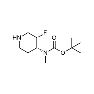 叔丁基((3S,4R)-3-氟哌啶-4-基)(甲基)氨基甲酸酯结构式