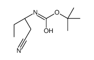 Carbamic acid, [(1R)-1-(cyanomethyl)propyl]-, 1,1-dimethylethyl ester (9CI)结构式