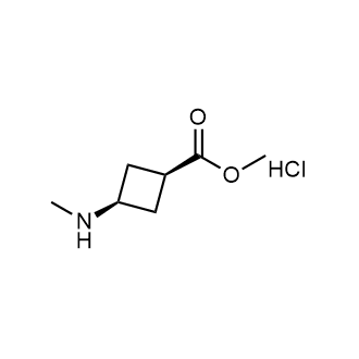 (1s,3s)-3-(甲氨基)环丁烷-1-羧酸甲酯盐酸盐结构式