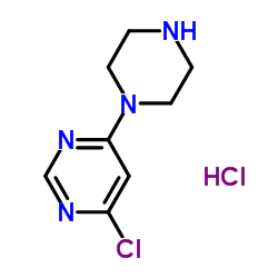 6-氯-4-(1-哌嗪基)嘧啶盐酸盐结构式