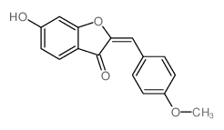 6-hydroxy-2-[(4-methoxyphenyl)methylidene]benzofuran-3-one结构式