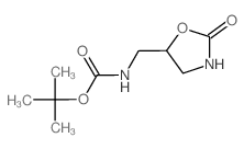 ((2-氧代恶唑烷-5-基)甲基)氨基甲酸叔丁酯结构式