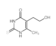 5-(2-羟乙基)-6-甲基-2-硫代-2,3-二氢嘧啶-4(1H)-酮结构式