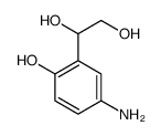 1-(5-amino-2-hydroxyphenyl)ethane-1,2-diol结构式