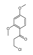 3-chloro-1-(2,4-dimethoxyphenyl)propan-1-one Structure