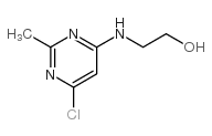 2-[(6-氯-2-甲基-4-嘧啶)氨基]-1-乙醇结构式