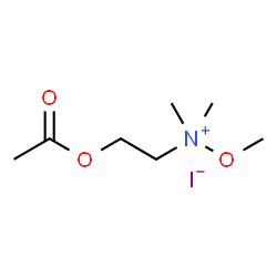 N-(2-ACETOXYETHYL)-N,N,O-TRIMETHYLHYDROXYLAMMONIUM IODIDE Structure