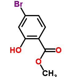 2-羟基-4-溴苯甲酸甲酯结构式