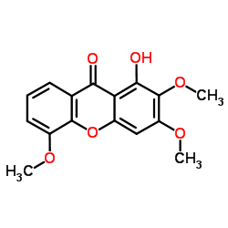 1-羟基-2,3,5-三甲氧基-9H-氧杂蒽-9-酮图片