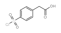 4-(氯磺酰基)苯乙酸结构式