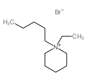 Piperidinium,1-ethyl-1-pentyl-, bromide (1:1) Structure