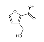 2-Furancarboxylic acid, 3-(hydroxymethyl)- (9CI) Structure