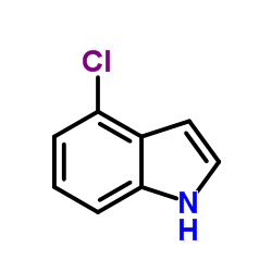 4-氯吲哚结构式