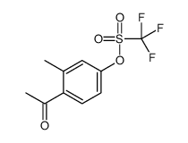 (4-acetyl-3-methylphenyl) trifluoromethanesulfonate结构式