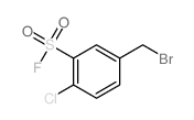 Benzenesulfonylfluoride, 5-(bromomethyl)-2-chloro- Structure