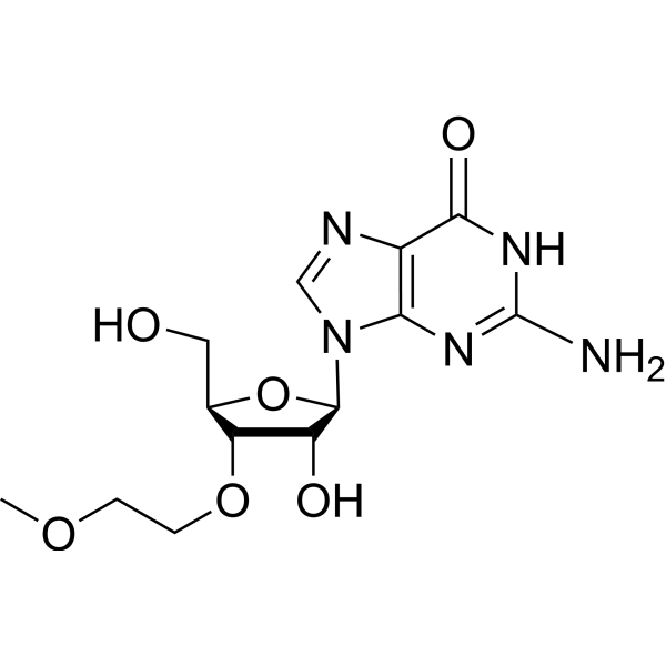 3’-O-(2-Methoxyethyl)guanosine Structure