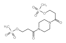 1-Propanone,1,1'-(1,4-piperazinediyl)bis[3-[(methylsulfonyl)oxy]- Structure