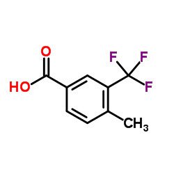 4-甲基-3-(三氟甲基)苯甲酸结构式