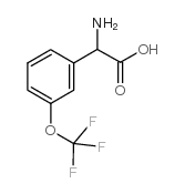 3-(三氟甲氧基)-dl-苯甘氨酸结构式