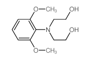 Ethanol,2,2'-[(2,6-dimethoxyphenyl)imino]di- (8CI) structure