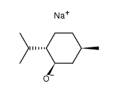 sodium salt of (1R,3R,4S)-(-)-menthol结构式