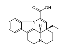 (3alpha,16alpha)-Eburnamenine-14-carboxylic acid Structure