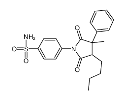 4-(4-butyl-3-methyl-2,5-dioxo-3-phenylpyrrolidin-1-yl)benzenesulfonamide结构式