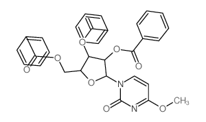 Uridine, 4-O-methyl-,2',3',5'-tribenzoate (9CI) Structure