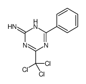 4-phenyl-6-(trichloromethyl)-1,3,5-triazin-2-amine Structure