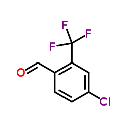 4-氯-2-三氟甲基苯甲醛结构式