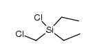 Chlor(chlormethyl)diethylsilan结构式