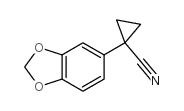 1-(1,3-苯并二氧代l-5-基)环丙烷甲腈结构式
