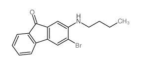 3-bromo-2-butylamino-fluoren-9-one structure