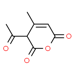 2H-Pyran-2,6(3H)-dione, 3-acetyl-4-methyl- (9CI) Structure