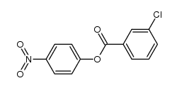 4-nitrophenyl 3-chlorobenzoate结构式