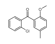 2-Chlor-2'-methoxy-5'-methyl-benzophenon结构式