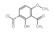 1-(2-hydroxy-6-methoxy-3-nitro-phenyl)ethanone结构式