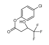 (4-chlorophenyl) (3R)-4,4,4-trifluoro-3-hydroxybutanoate结构式