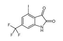 4-iodo-6-(trifluoromethyl)-1H-indole-2,3-dione Structure