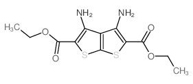 3,4-二氨基噻吩并[2,3-b]噻吩-2,5-二羧酸二乙酯结构式