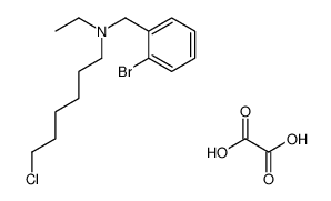 (2-bromophenyl)methyl-(6-chlorohexyl)-ethylazanium,2-hydroxy-2-oxoacetate结构式